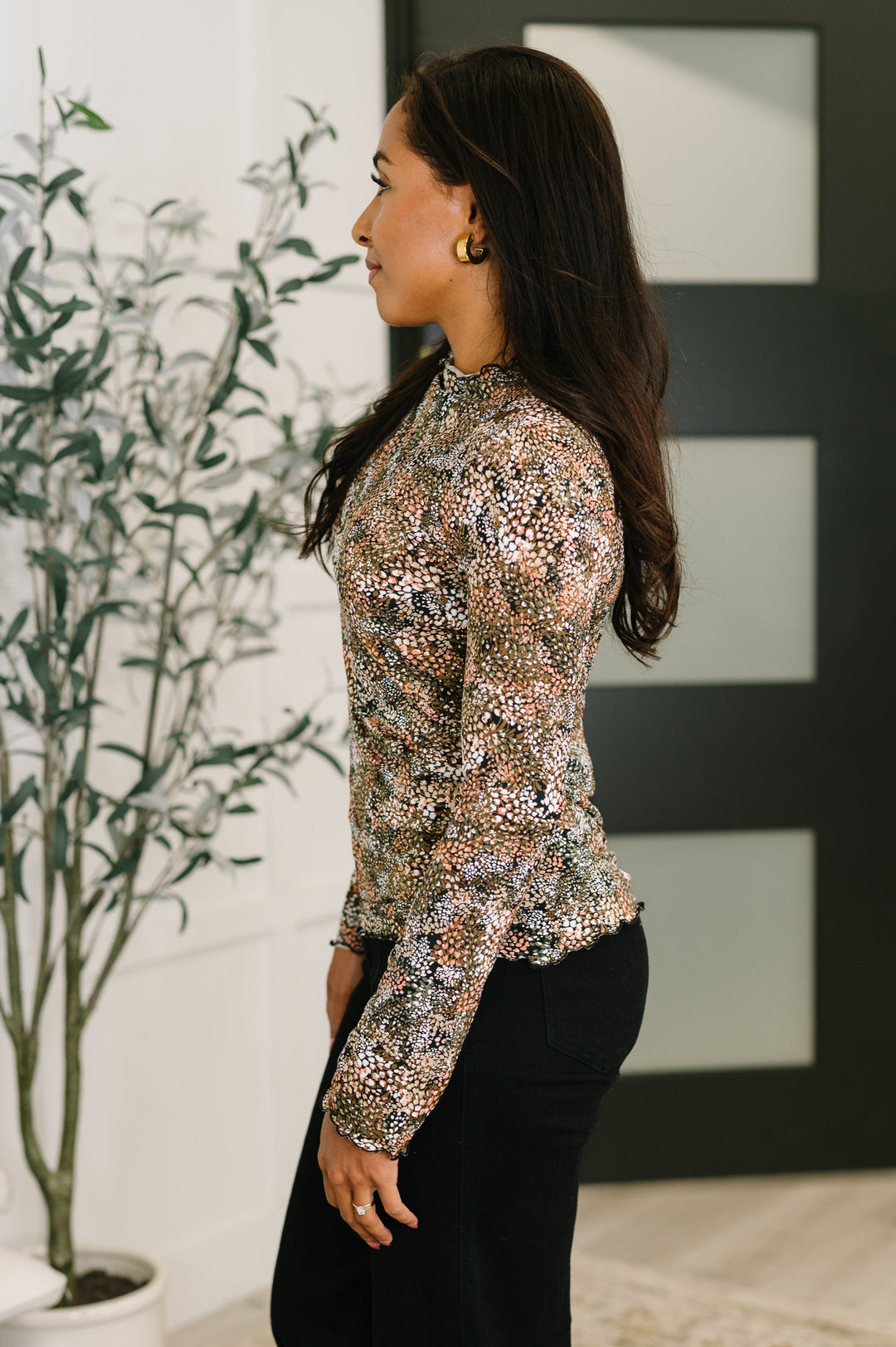 Loud and Proud Long Sleeve Lettuce Hem Top