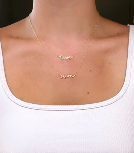 Custom Guardian Multiple Name Necklace - Water Resistant by the Sis Kiss (Ships in 4 Weeks)