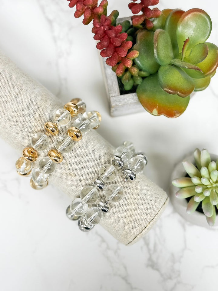 Lucite Stretch Stack Bracelets - Choice of Color