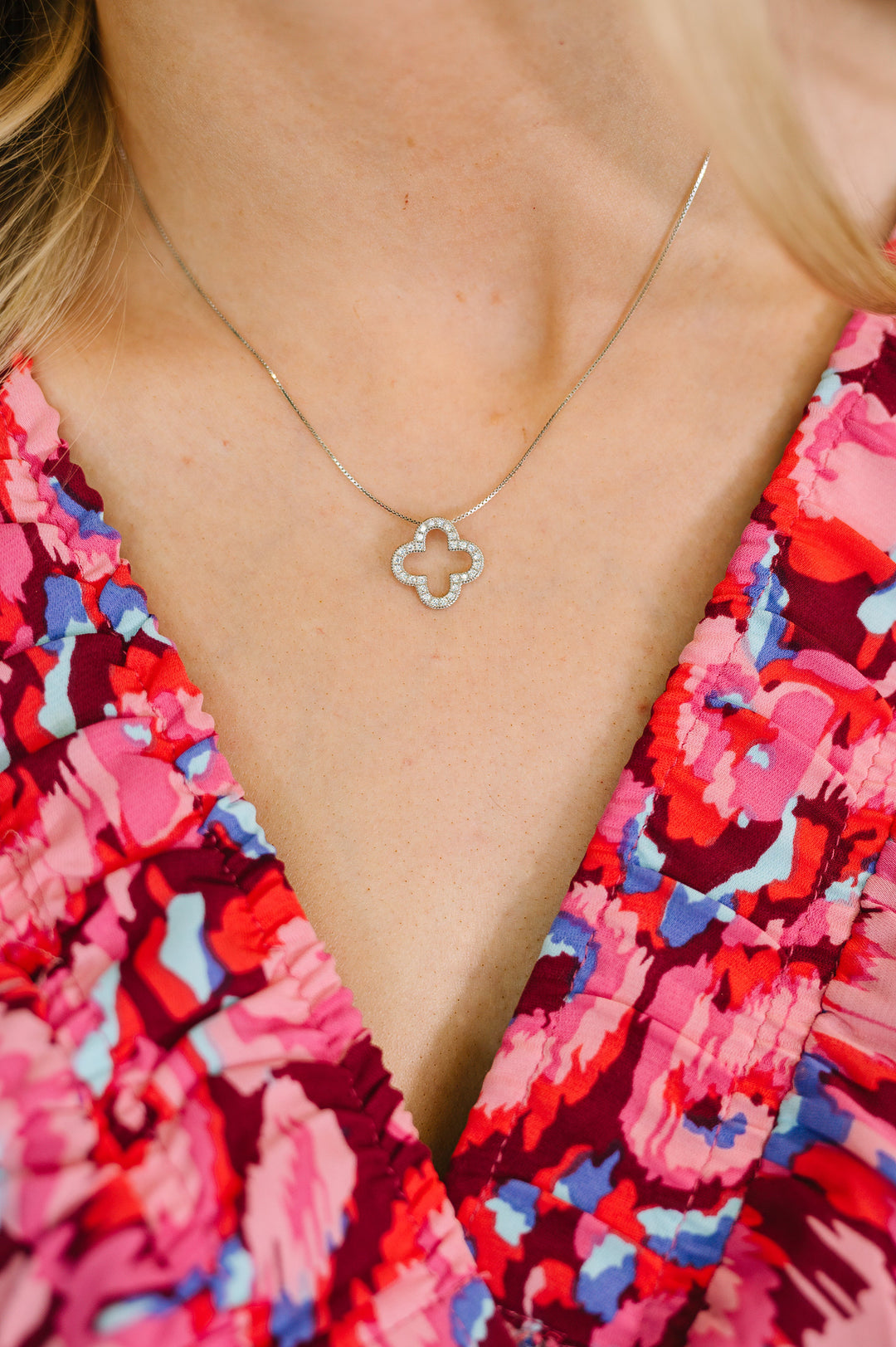 Lucky Girl Syndrome Sterling Silver Pendant Necklace - 5/1