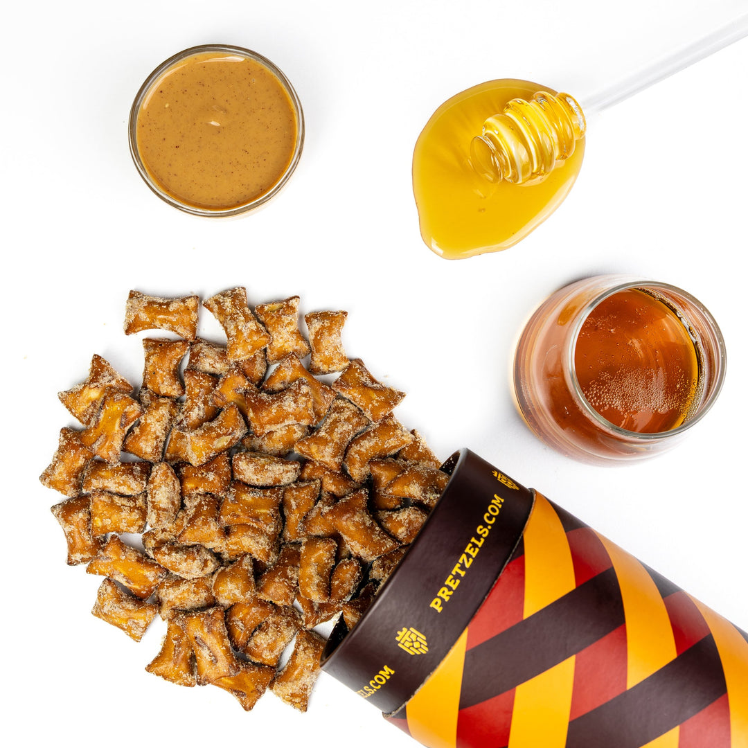 Maple Honey Peanut Butter Pretzel Bites - Treats Live