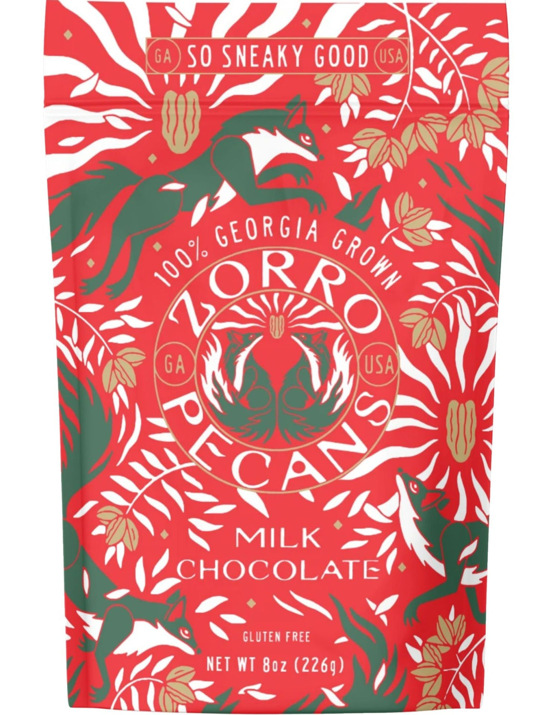 Holiday Milk Chocolate Zorro Pecans