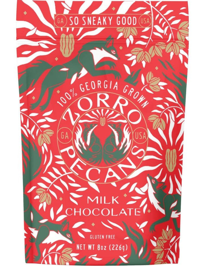 Holiday Milk Chocolate Zorro Pecans
