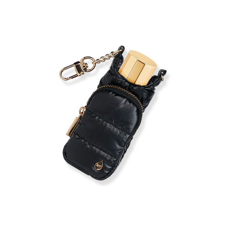 JUNE MARKET: Mini HydroBag® Charm- Black Shiny with Gold Hardware by Wanderfull (Ships in 2-3 Weeks)