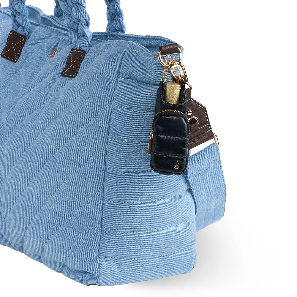 JUNE MARKET: Mini HydroBag® Charm- Black Shiny with Gold Hardware by Wanderfull (Ships in 2-3 Weeks)