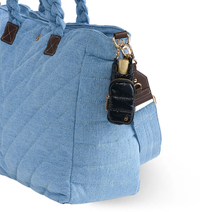 JUNE MARKET: Mini HydroBag® Charm- Black Shiny with Gold Hardware by Wanderfull (Ships in 2-3 Weeks)