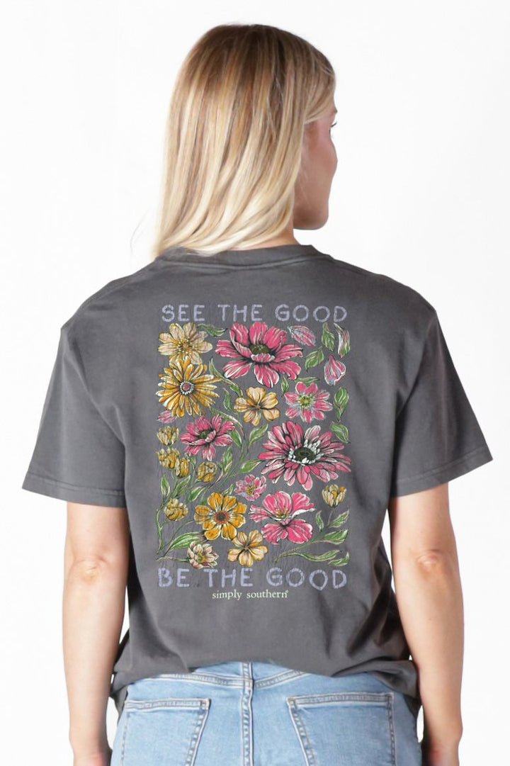 JAN MARKET: 'See The Good, Be The Good' Short Sleeve Tee by Simply Southern (Ships in February)