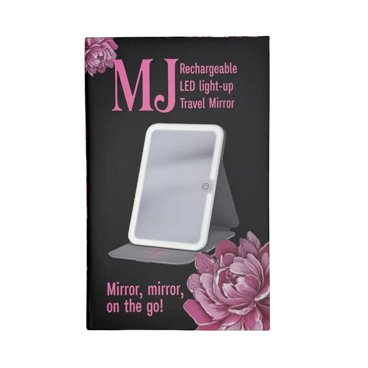 MJ Rechargeable LED Travel Mirror by Makeup Junkie