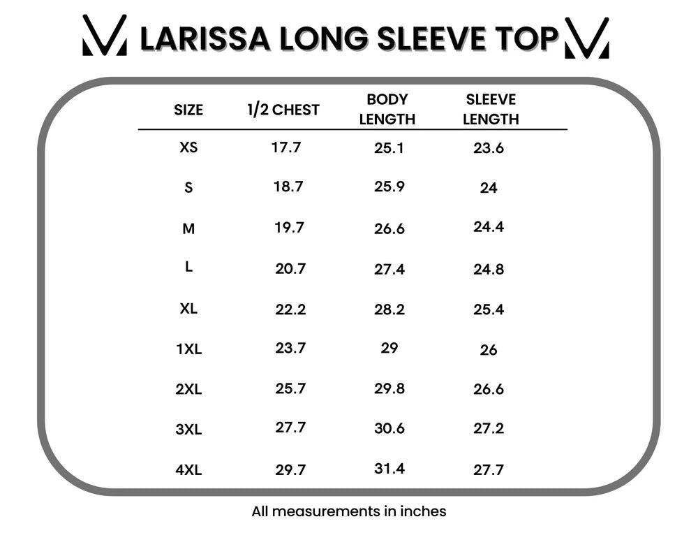 Larissa Long Sleeve - Teal