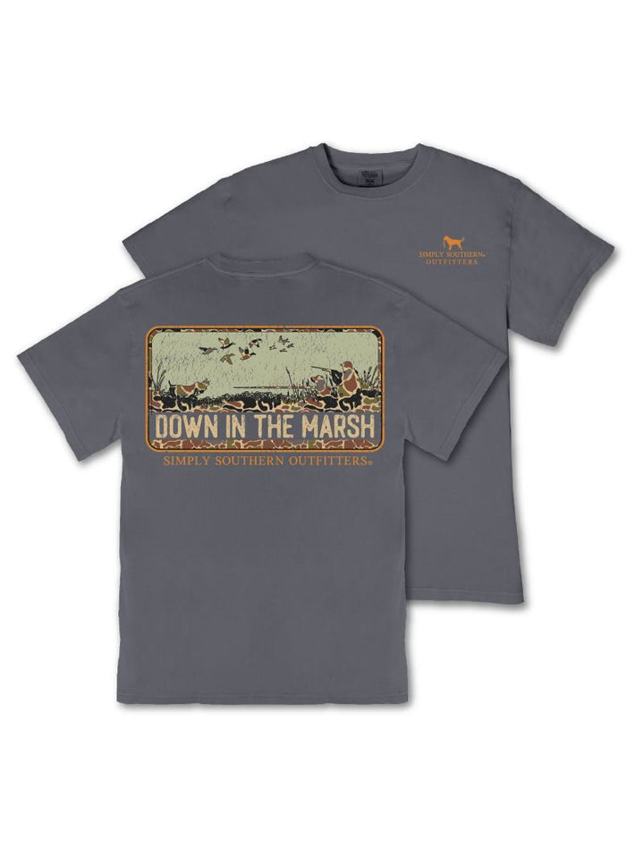 *JUNE MARKET: Down In the Marsh Men's Short Sleeve Tee by Simply Southern (Ships Late July)