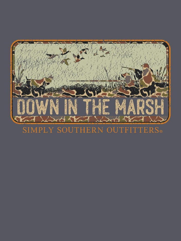 *JUNE MARKET: Down In the Marsh Men's Short Sleeve Tee by Simply Southern (Ships Late July)