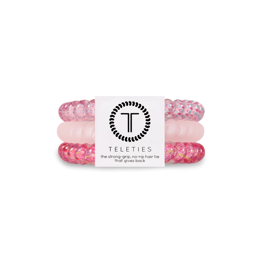 Teleties Hair Tie - Small Band Pack of 3 - Made Me Blush