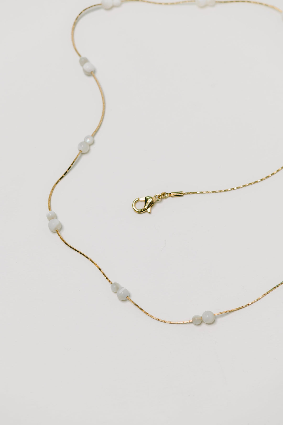 Making An Effort Delicate Beaded Necklace - 6/1