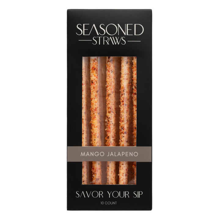 JUNE MARKET: Mango Jalapeño - 10ct by Seasoned Straws (Ships in 2-3 Weeks)