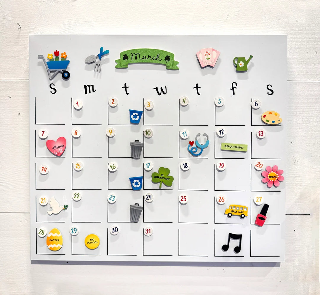 Season Calendar Magnets Set of 4 by Roeda (LIVE BOX: Ships in 3 Weeks)