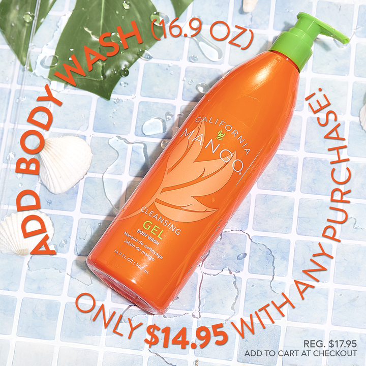 Mango Body Wash Cleansing Gel by California Mango (PREORDER: Ships in 2-3 Weeks)