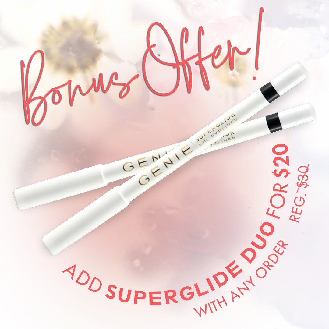Superglide Waterproof Gel Eyeliner Duo by Genie (PREORDER: Ships in 2-3 Weeks)
