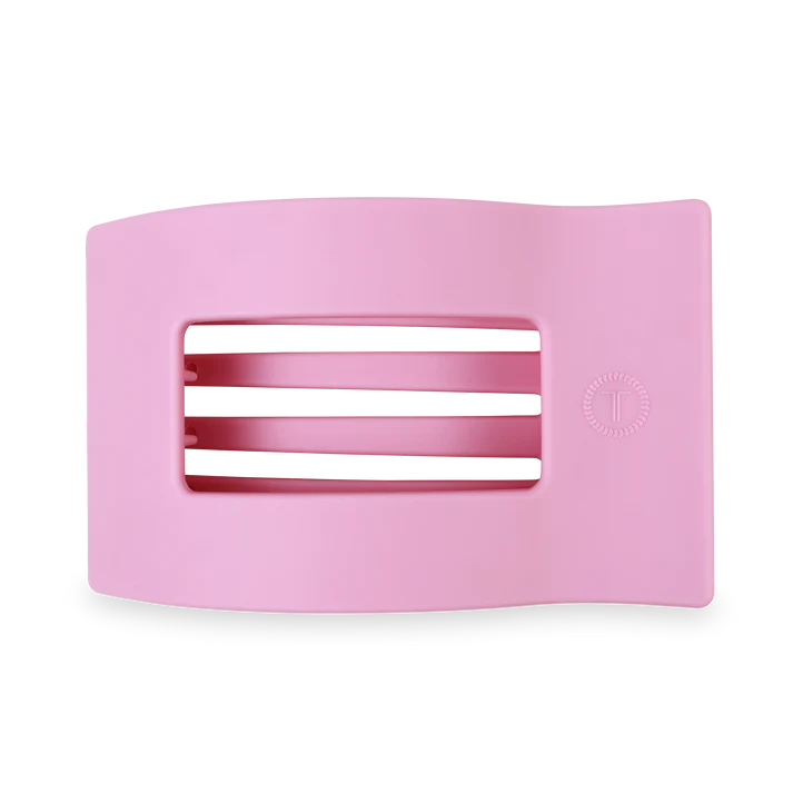 Large Teleties Flat Rectangle Clip - Merry Pinkmas