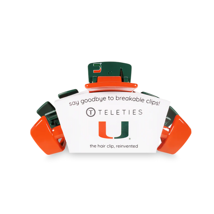 Medium Teleties Claw Clip - University of Miami