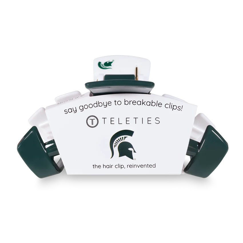 Large Teleties Claw Clip - Michigan State University