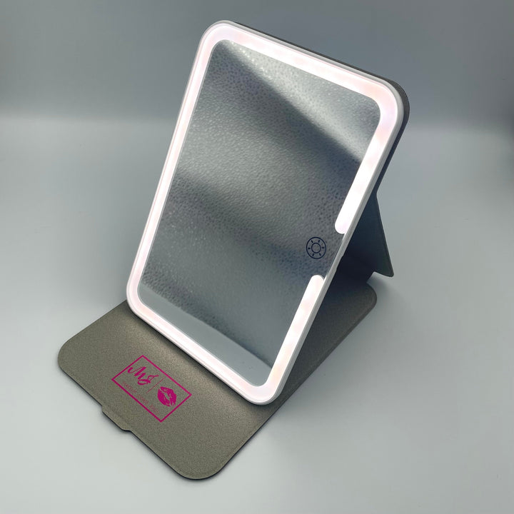 MJ Rechargeable LED Travel Mirror by Makeup Junkie