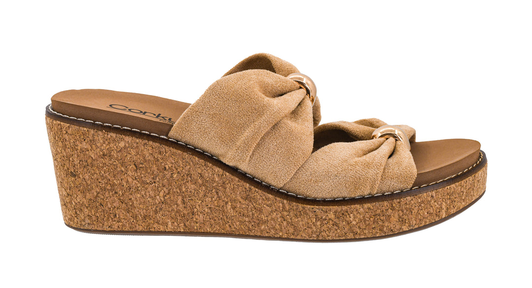 SHOE PARTY! Miss Understood Camel Faux Suede by Corkys (Ships in 2-3 Weeks)