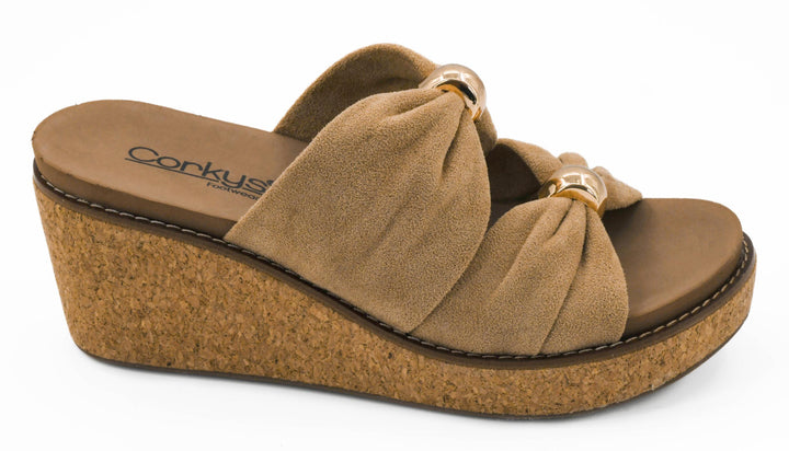 SHOE PARTY! Miss Understood Camel Faux Suede by Corkys (Ships in 2-3 Weeks)