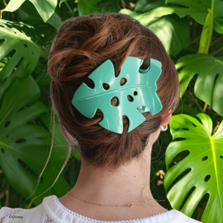 Large Teleties Flat Shaped Clip - Moana Leaf (Ships Next Week)