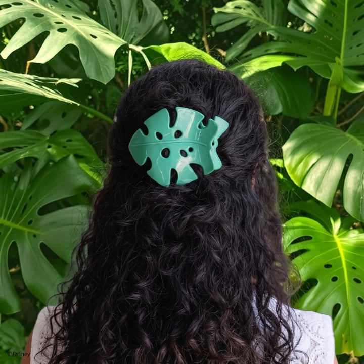 Medium Teleties Flat Shaped Clip - Moana Leaf (Ships Next Week)