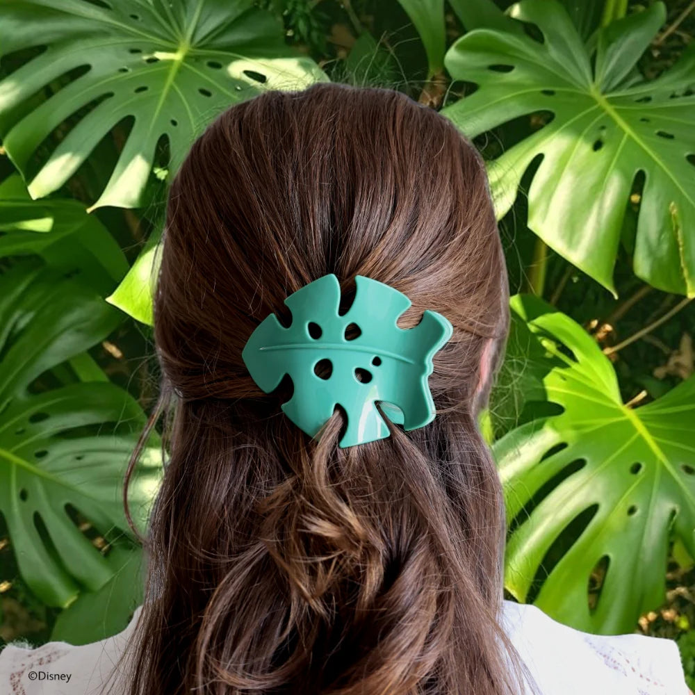 Small Teleties Flat Shaped Clip - Moana Leaf (Ships Next Week)