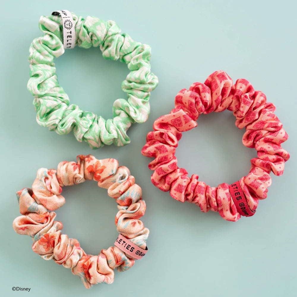 Teleties Scrunchies - Silk Small Band Pack of 3 - Moana (Ships Next Week)