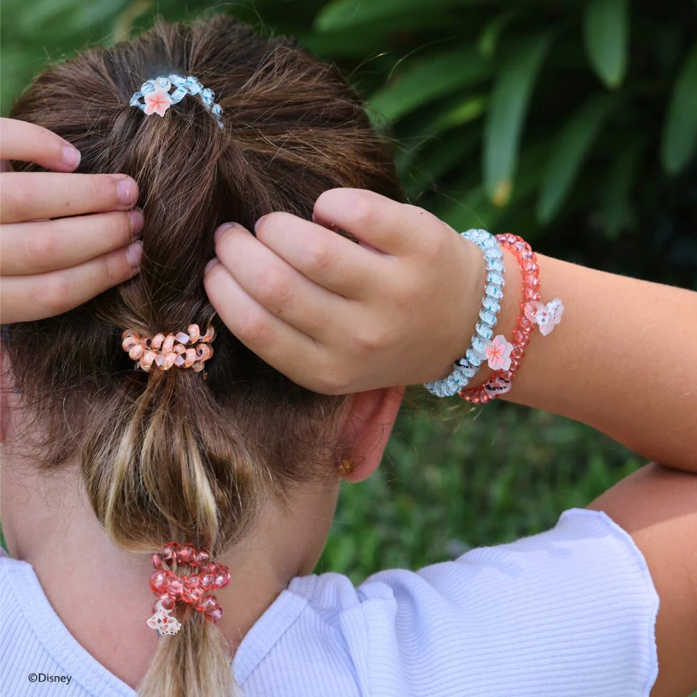 Teleties Hair Tie - Large and Small Band Pack of 5 - Moana and Friends