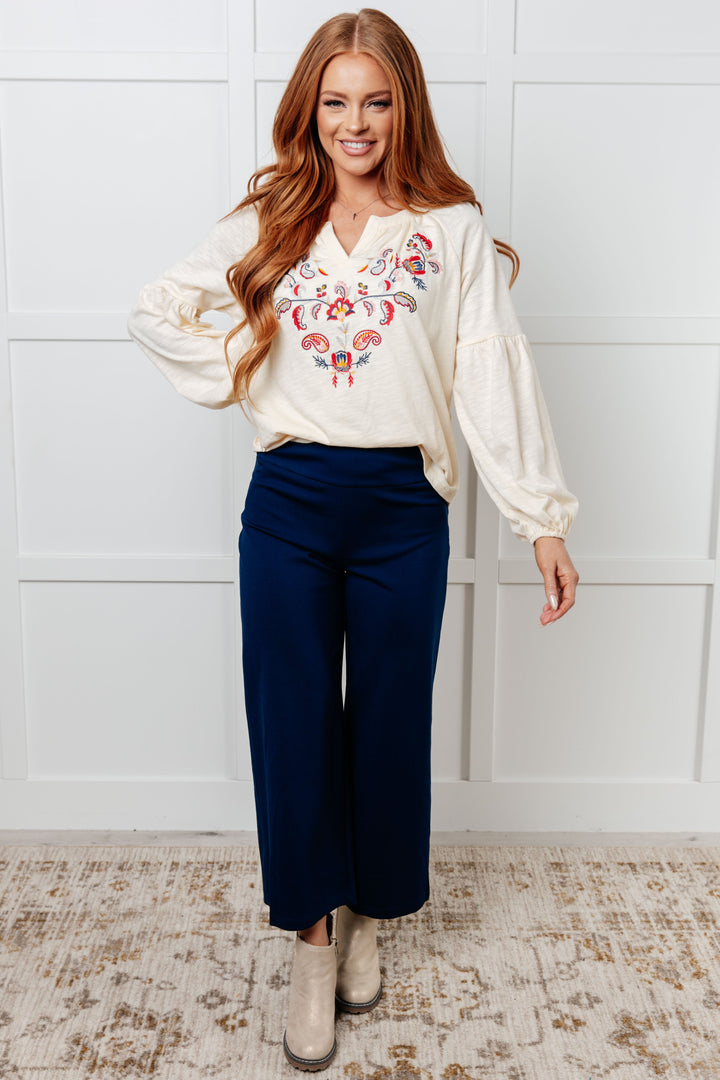 More Than You Would Think Embroidered Blouse - 8/17