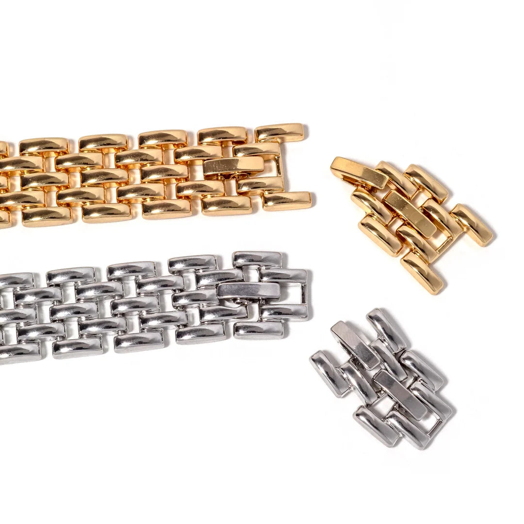 Morris Link Bracelet - Silver By Erimish (Ships in 2-3 Weeks)