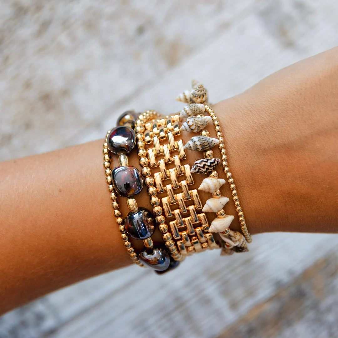 Morris Link Bracelet - Gold By Erimish (Ships in 2-3 Weeks)