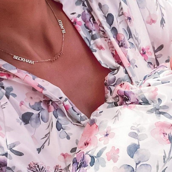 Custom Cherish Multiple Name Necklace - Water Resistant by the Sis Kiss (Ships in 4 Weeks)