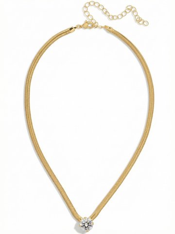 Rowan Pendant Necklace by Sorrelli - Crystal