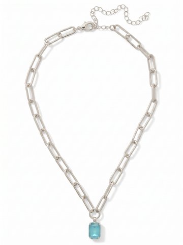 Nia Pendant Necklace by Sorrelli - Summer Blue Delite
