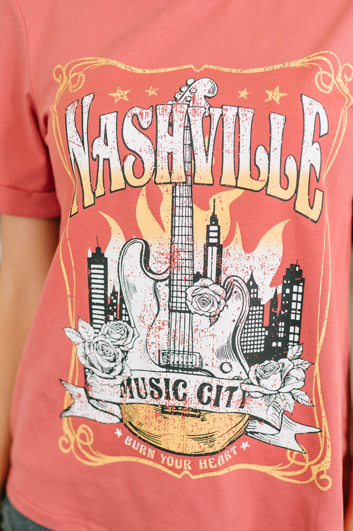 Nashville Music City Casual Graphic Tee - 7/10