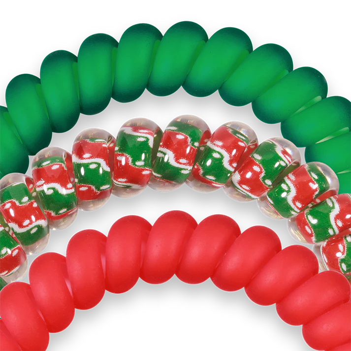 Teleties Hair Tie - Small Band Pack of 3 - Naughty or Nice