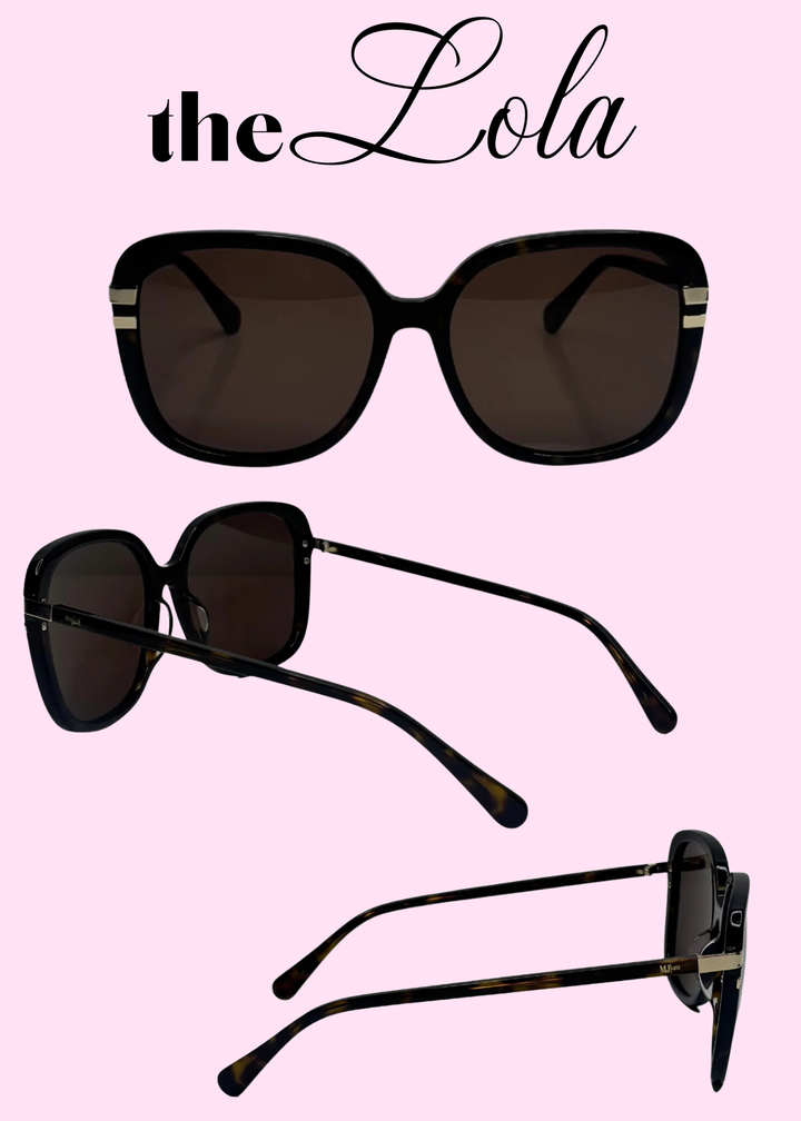 Preorder: The Lola Sunglasses by Makeup Junkie (Ships in 2-3 Weeks)