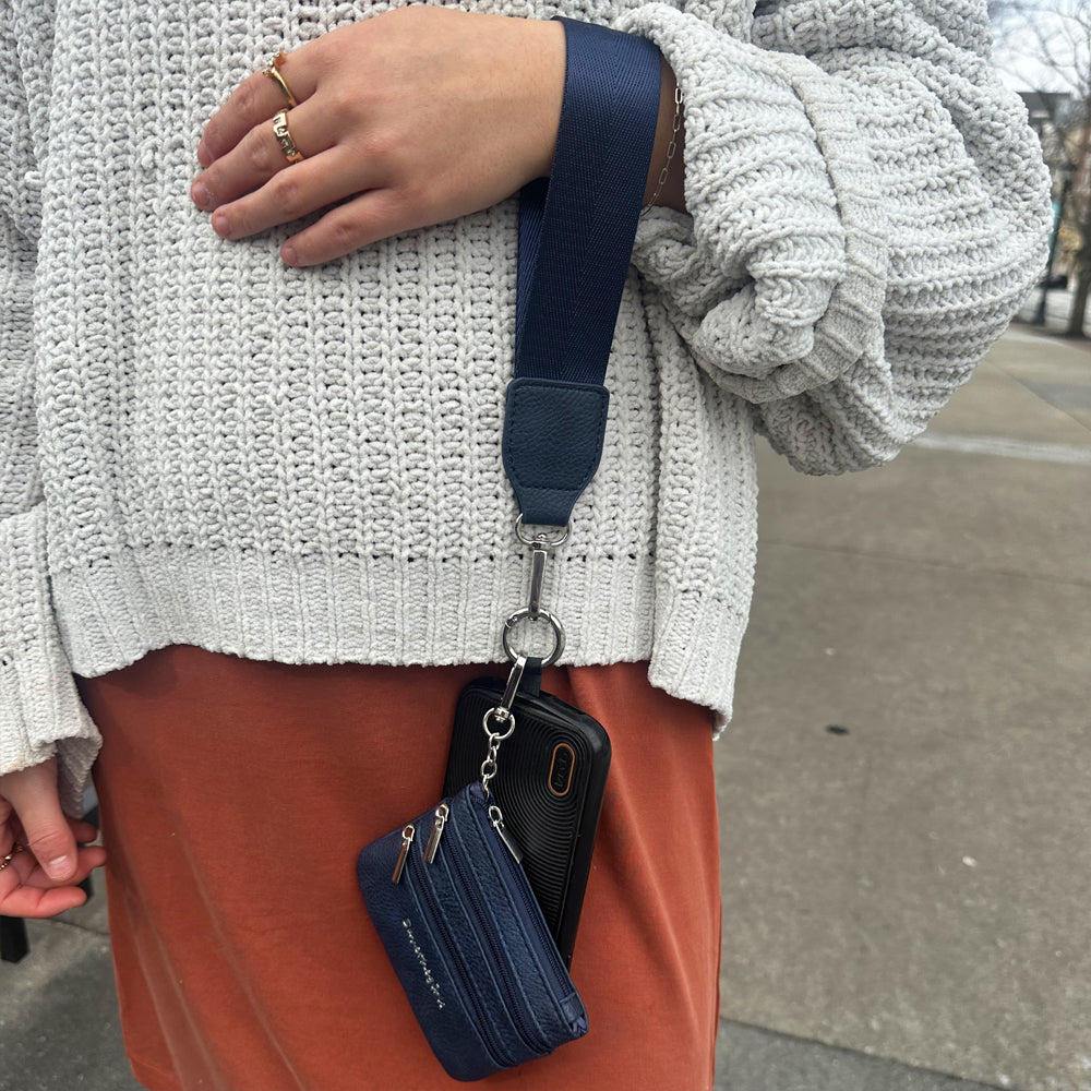 JULY PREORDER: Clip & Go - Pack of 2 (Navy Leopard/Navy Solid) by Save The Girls (Ships in 2-3 Weeks)