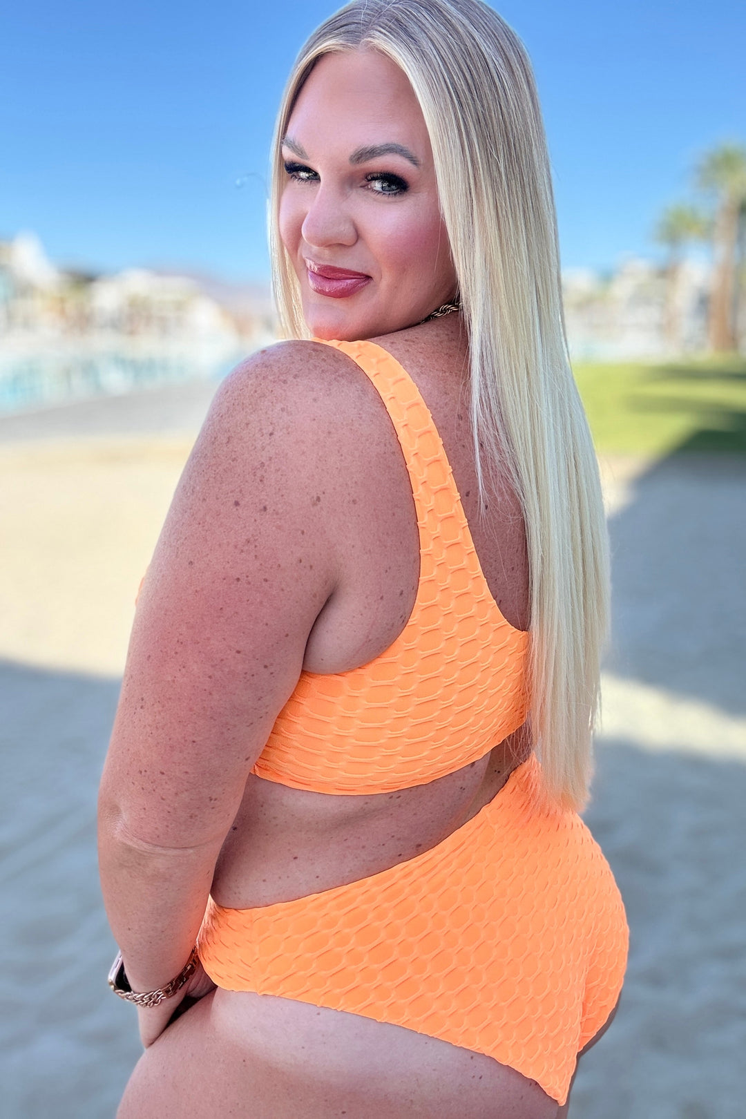Oh So Orange Swim Top - 3/12