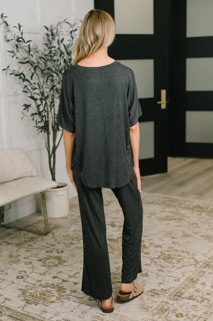 Ol' Reliable Top and Bottom Lounge Set in Charcoal - 6/3