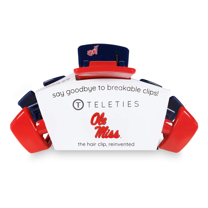 Large Teleties Claw Clip - University of Mississippi