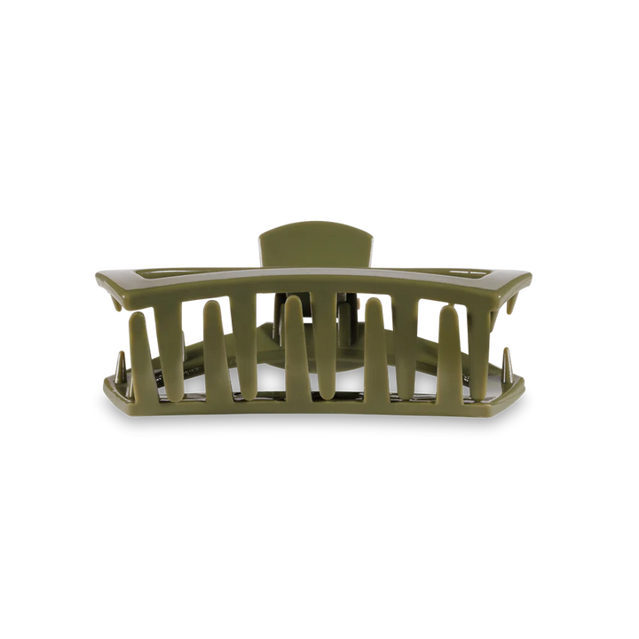 Tiny Teleties Open Claw Clip - Olive