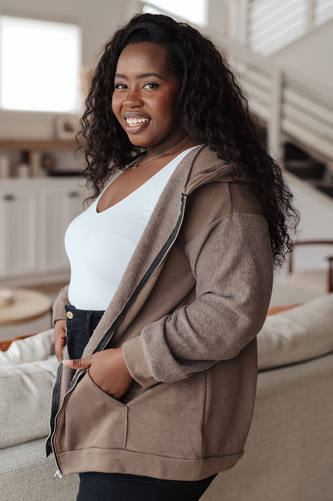 On And On Zip Up Hoodie - 12/4