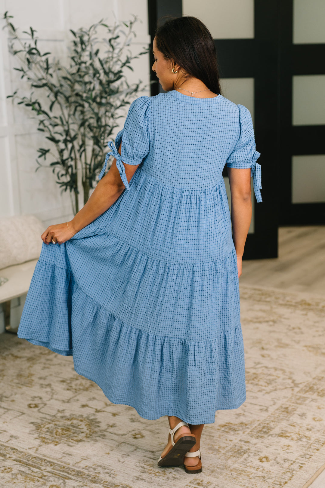 One Less Crisis Tiered Midi Dress - 5/26