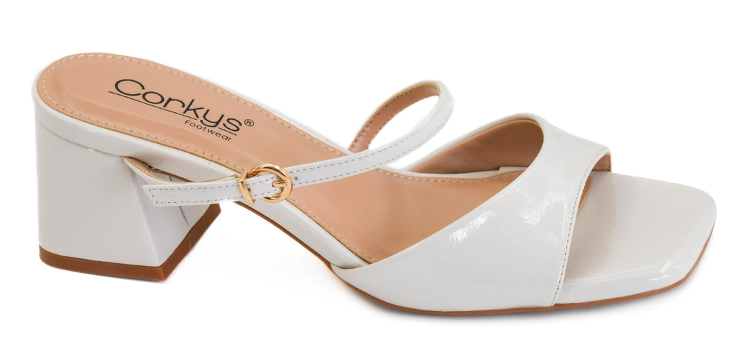 SHOE PARTY! Ooh La La Ivory Patent by Corkys (Ships in 2-3 Weeks)
