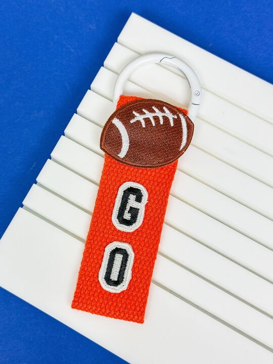 Football Game Day Key Chains - Choice of Color